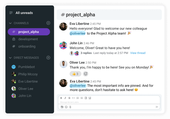 Invite newbies to join project channels