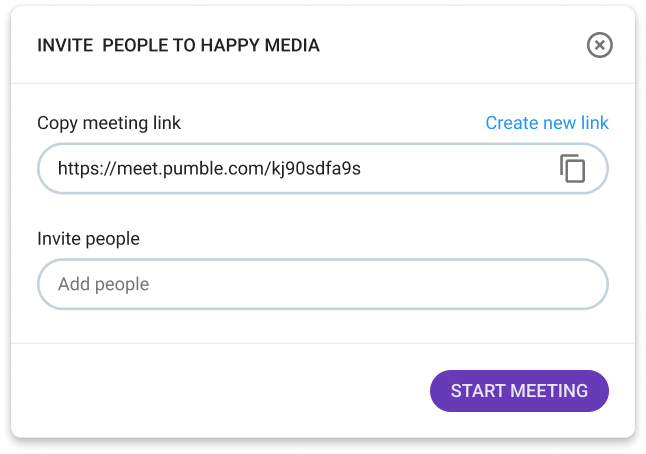 Create meeting links