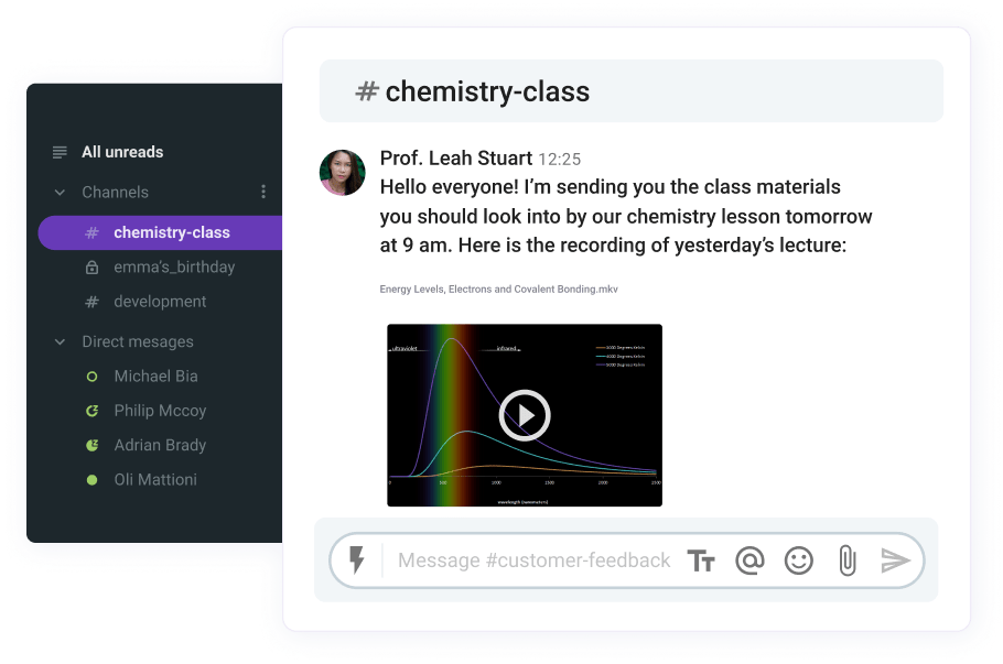 Sharing a file in a Pumble channel