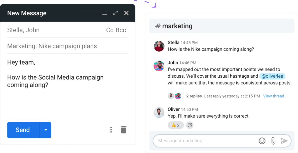 Step away from emails & embrace fuss-free communication with Pumble, a team communication app