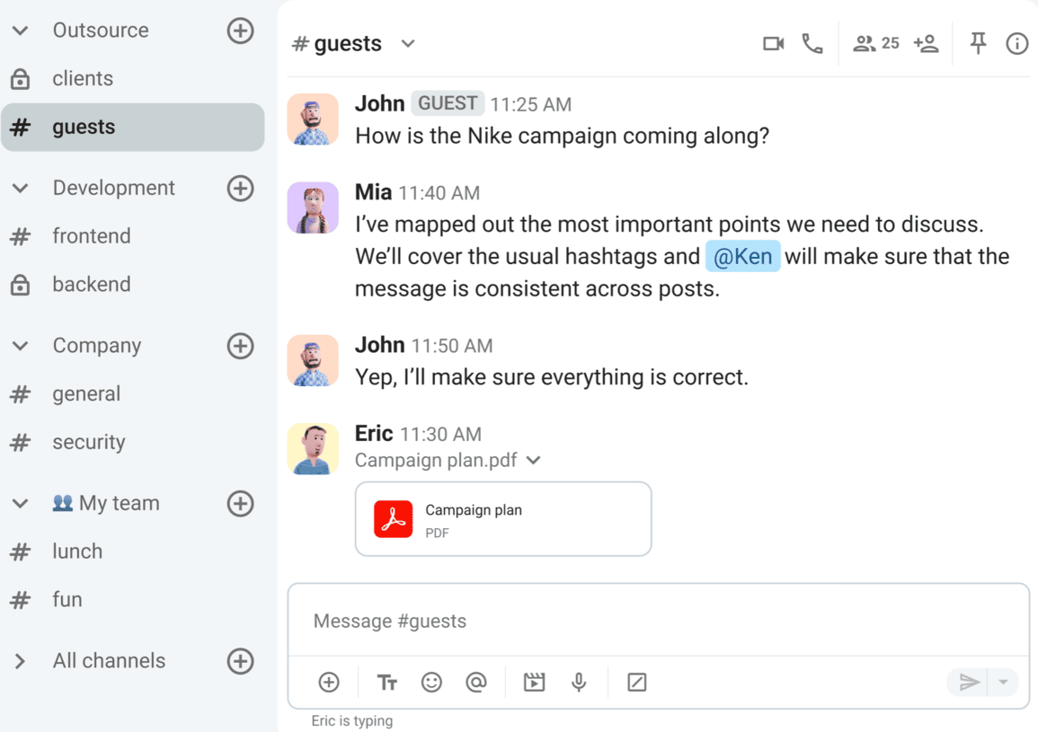 Share knowledge & keep your team informed via Pumble