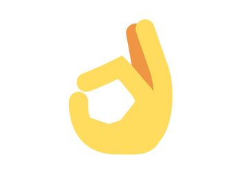 The OK hand emoji