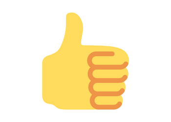 The thumbs up emoji