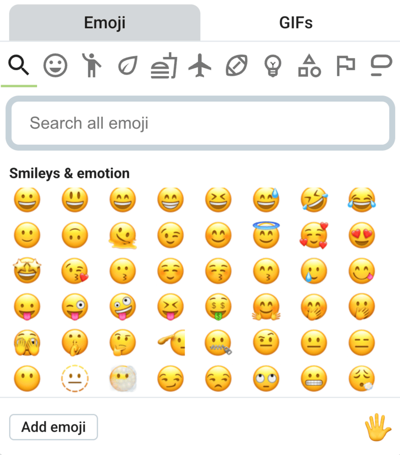 Use GIFs and emojis in Pumble