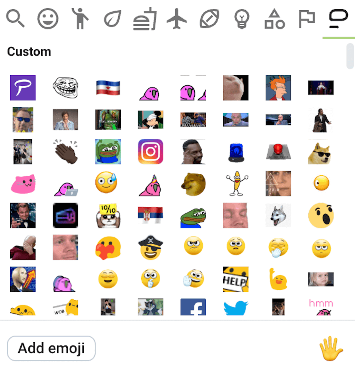 Customizable Pumble emojis