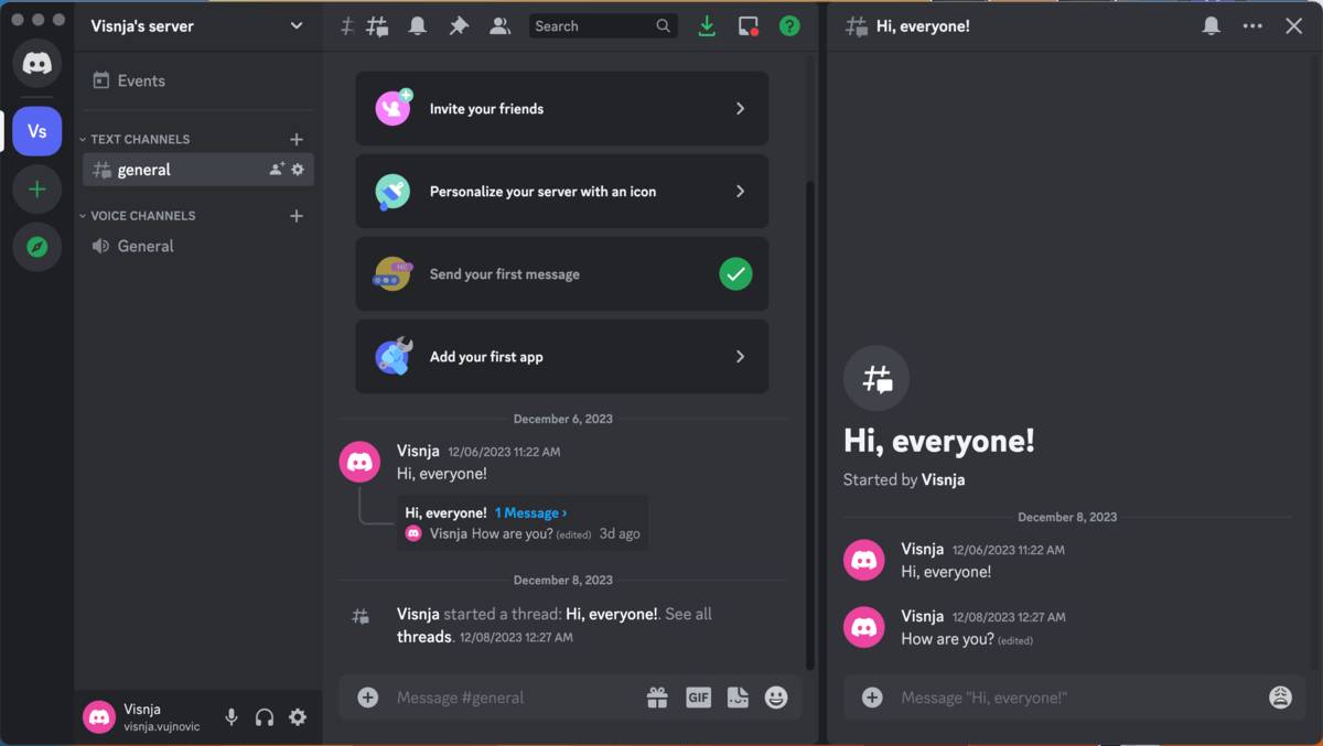 Discord’s interface