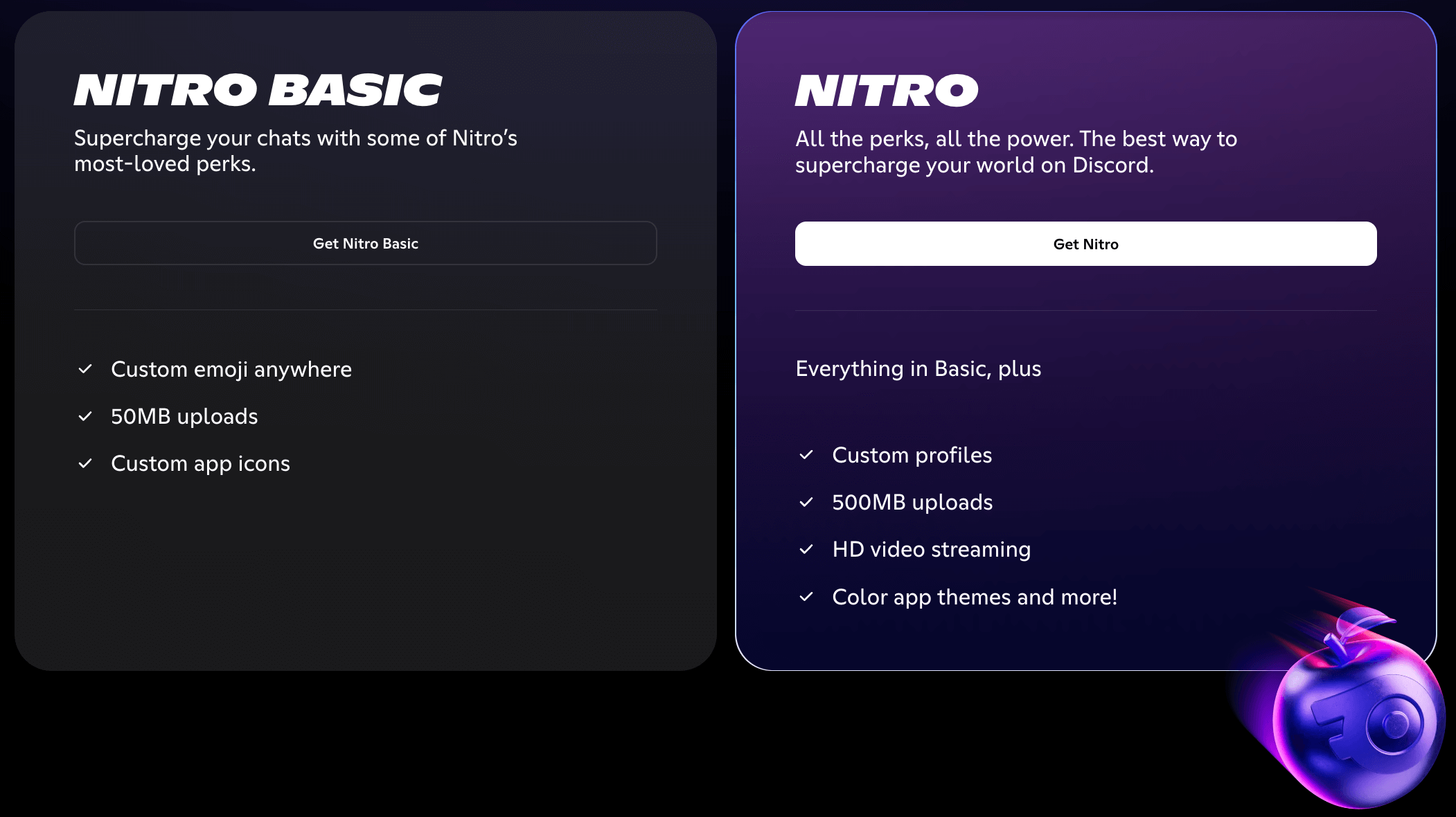 Discord's paid plans