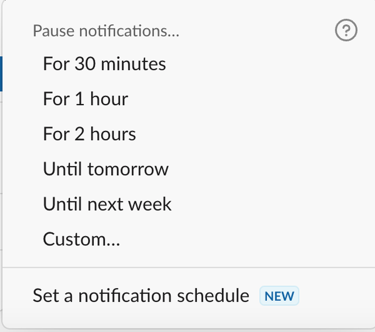 Do Not Disturb (DND) mode in Slack