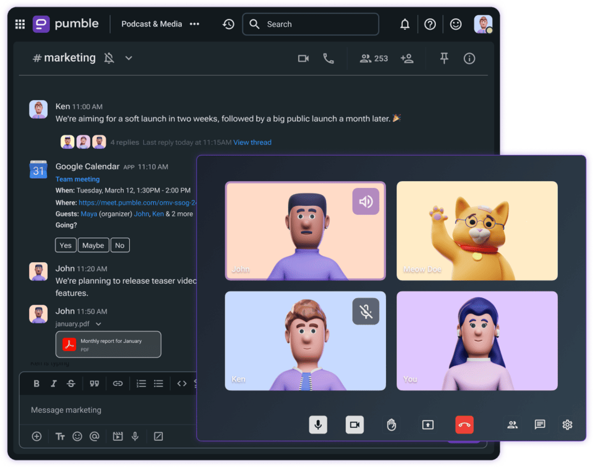 Empower team communication with Pumble