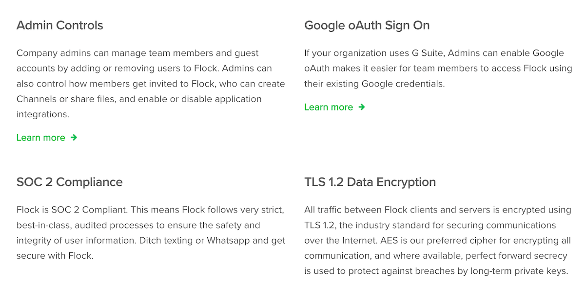 Flock’s security compliance