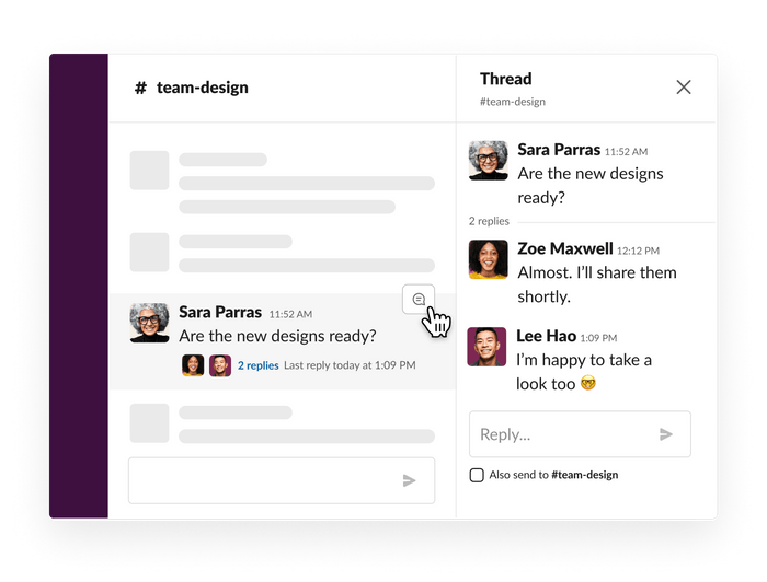 Threads in Slack 