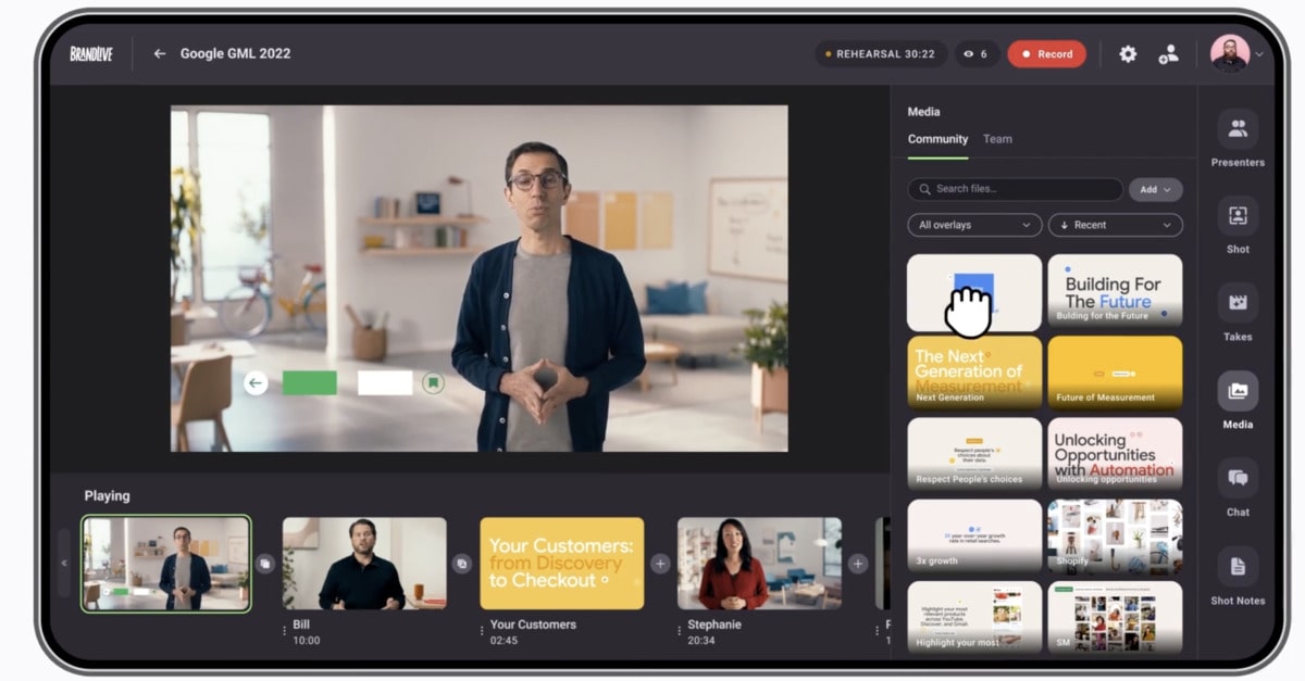 Google Meet’s Brandlive integration