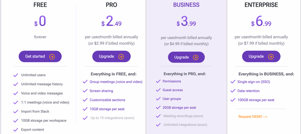 Pumble pricing