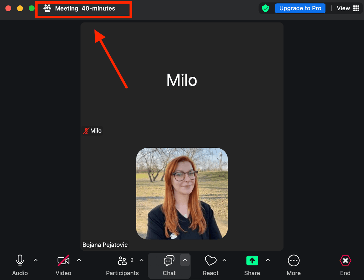 Zoom has a 40-minute limit for video calls on the free plan