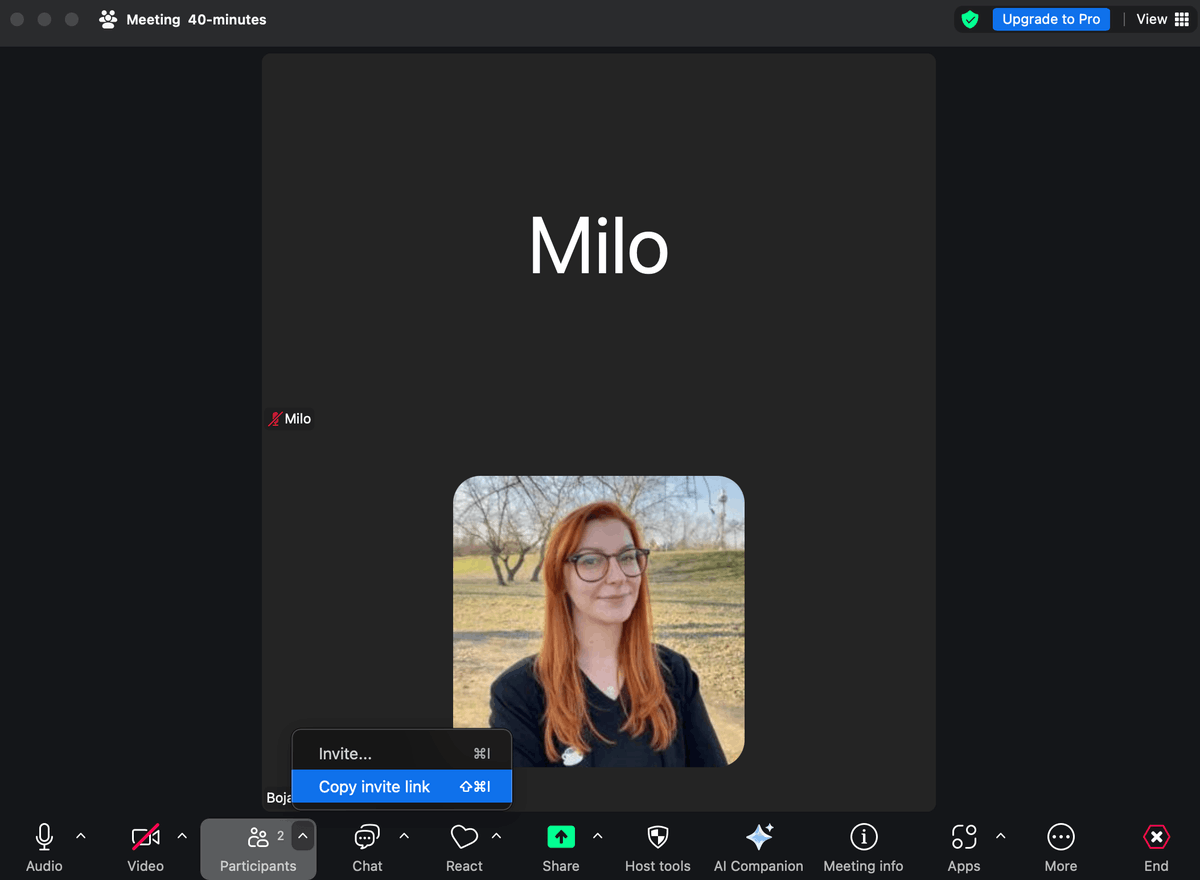 Zoom lets you easily invite third-party contributors to your meetings