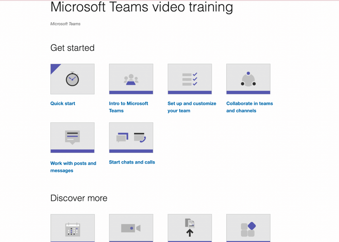 Microsoft Teams video training 