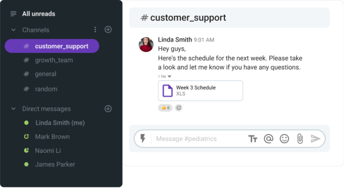 You can create a #customer_support channel in Pumble to communicate easily