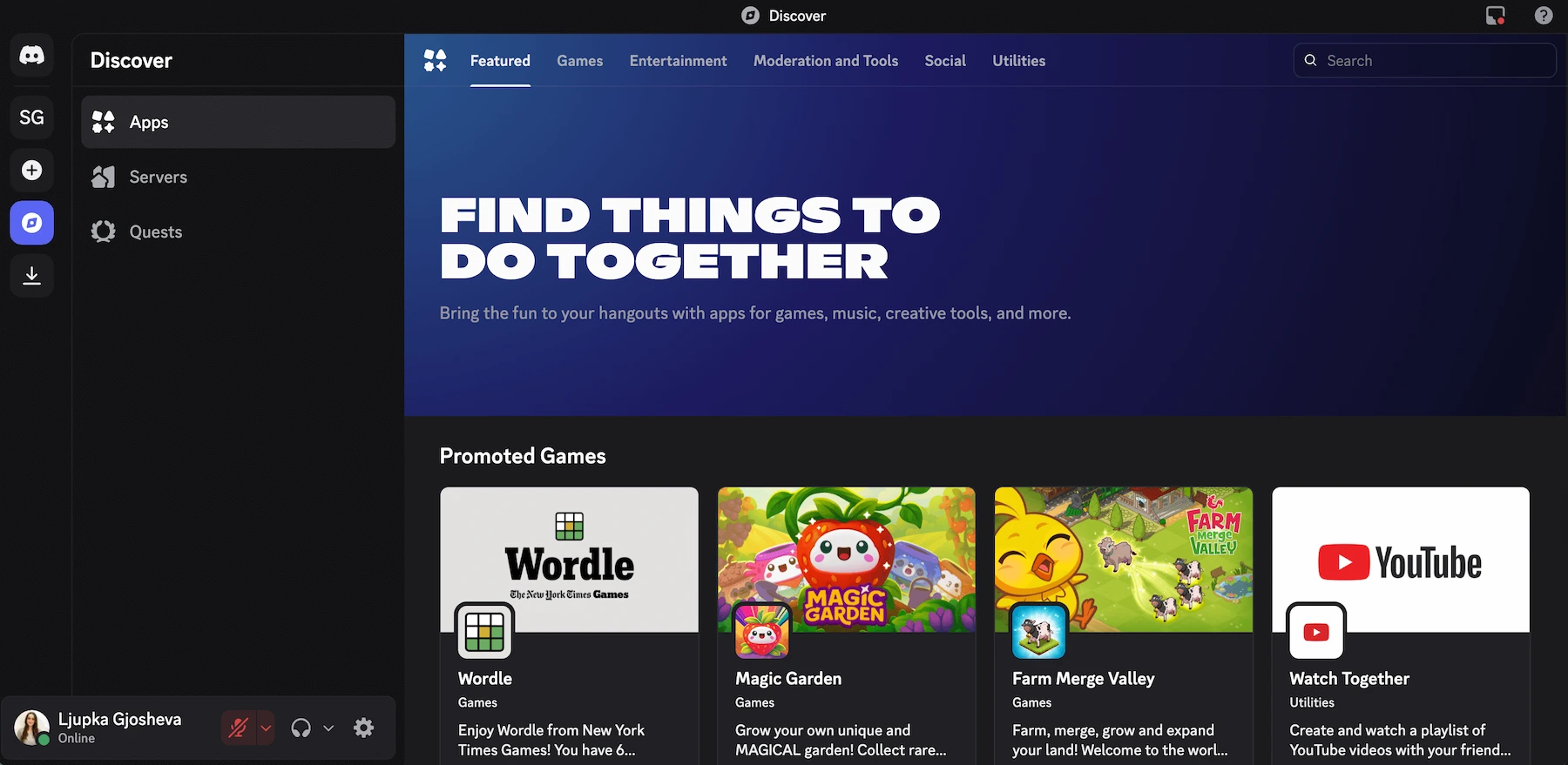 Discord Apps overview