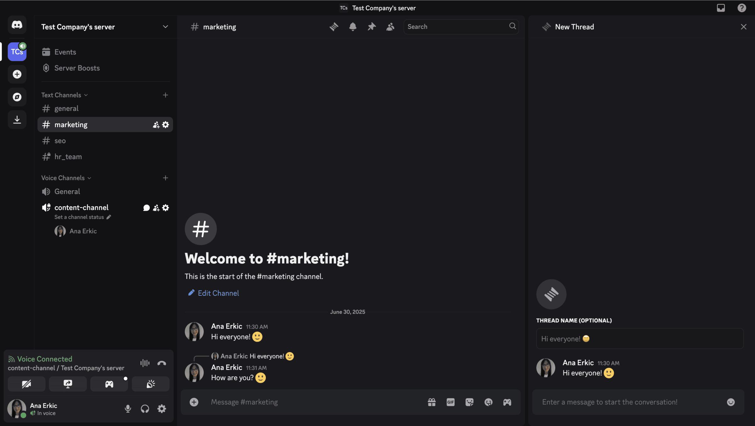 Discord’s interface