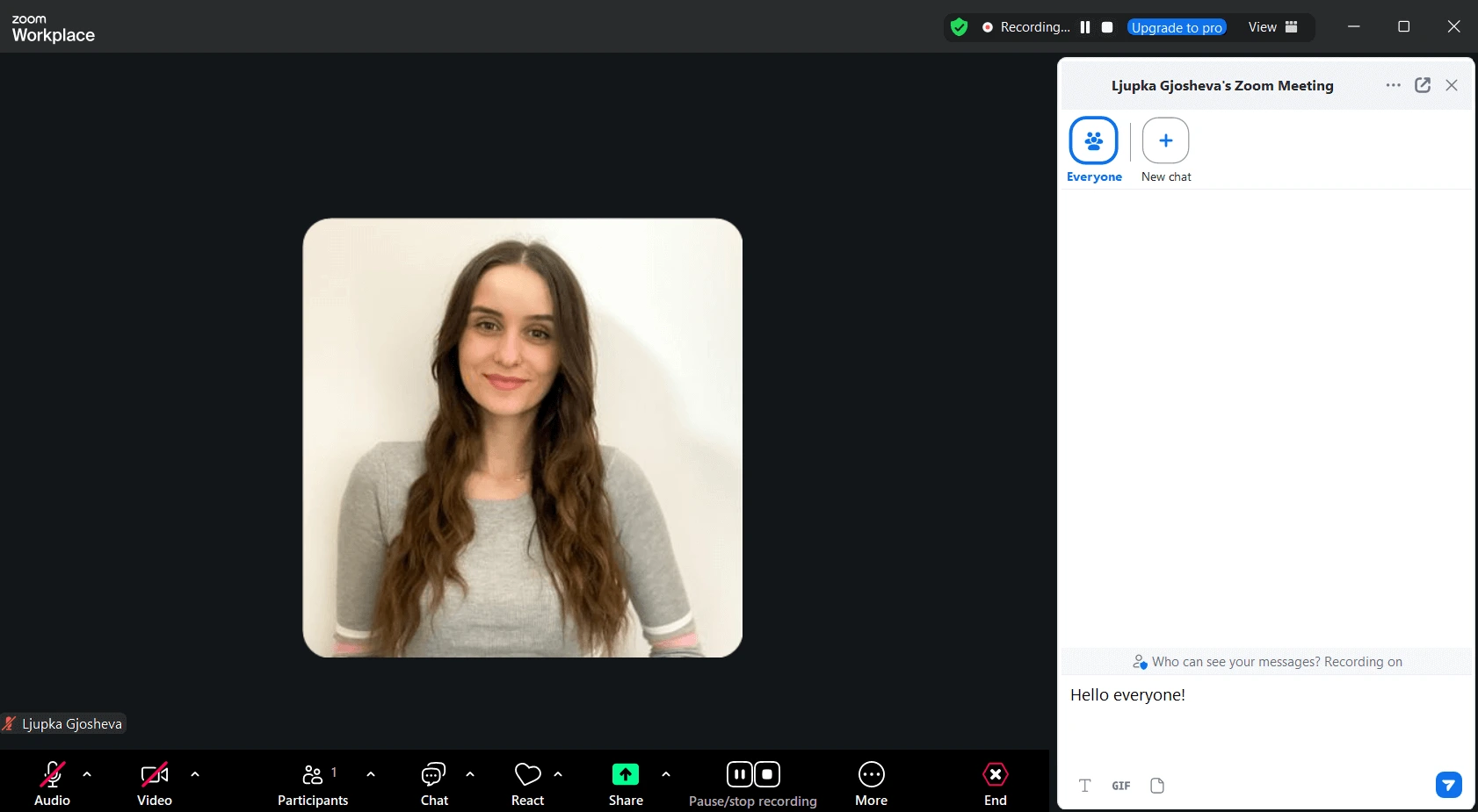 Recording a meeting in Zoom