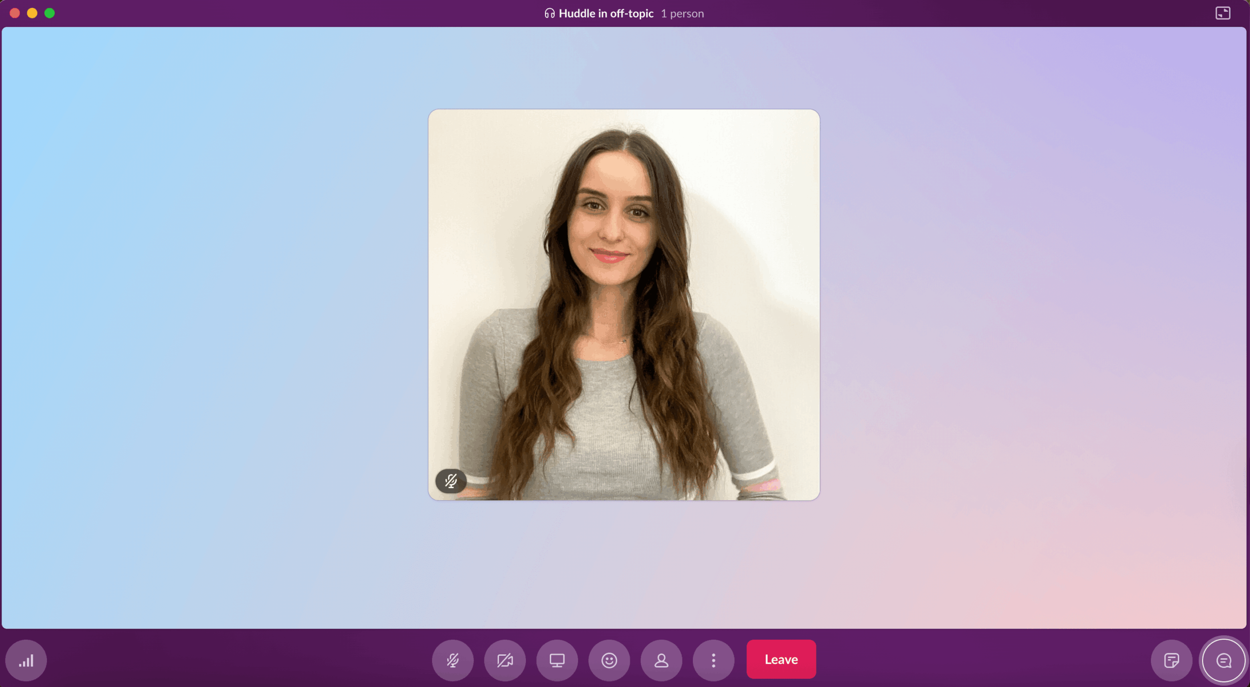 Slack huddle