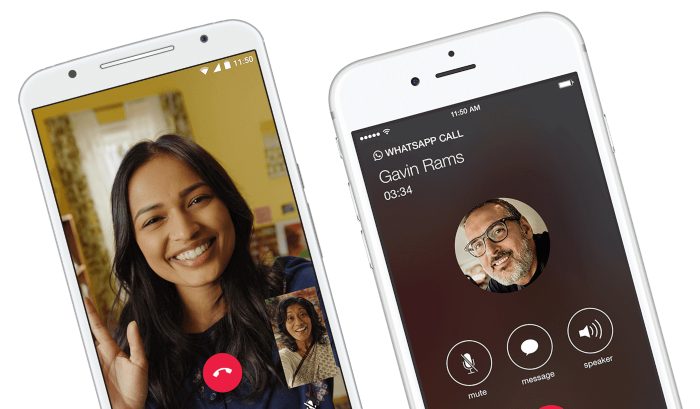 Video and audio calls on WhatsApp