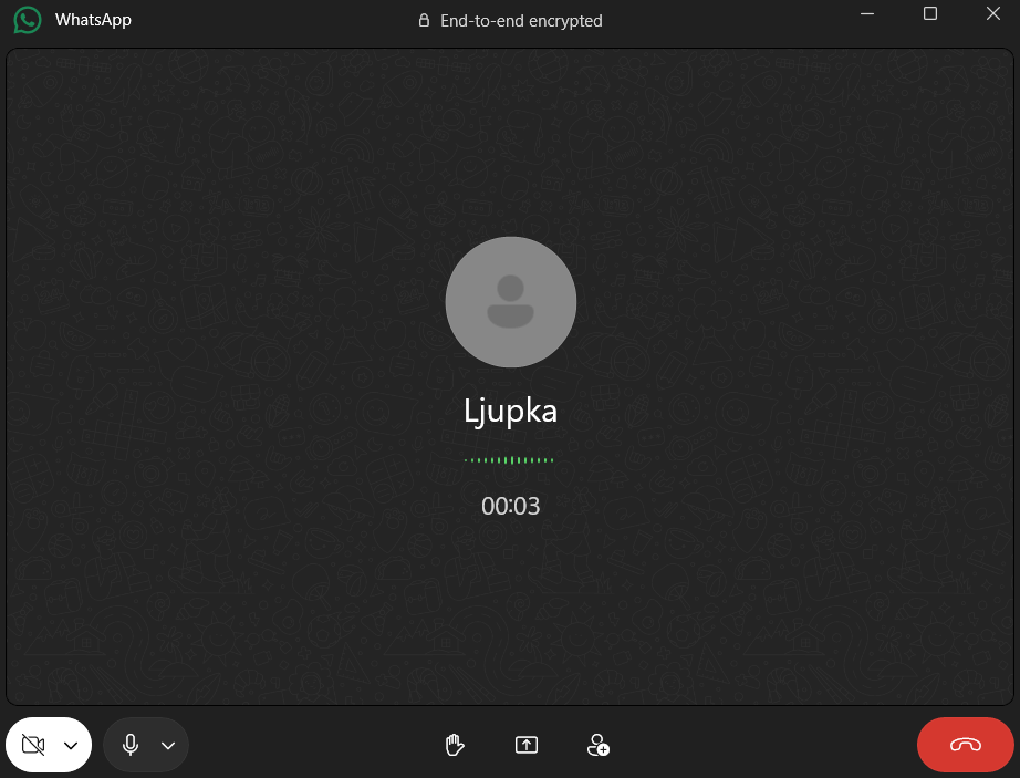 Voice call in WhatsApp
