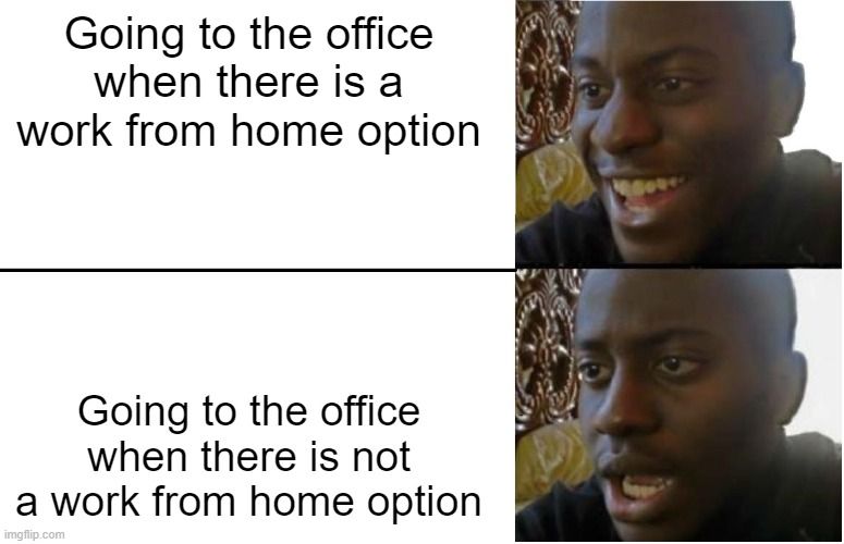 general work from home memes office option