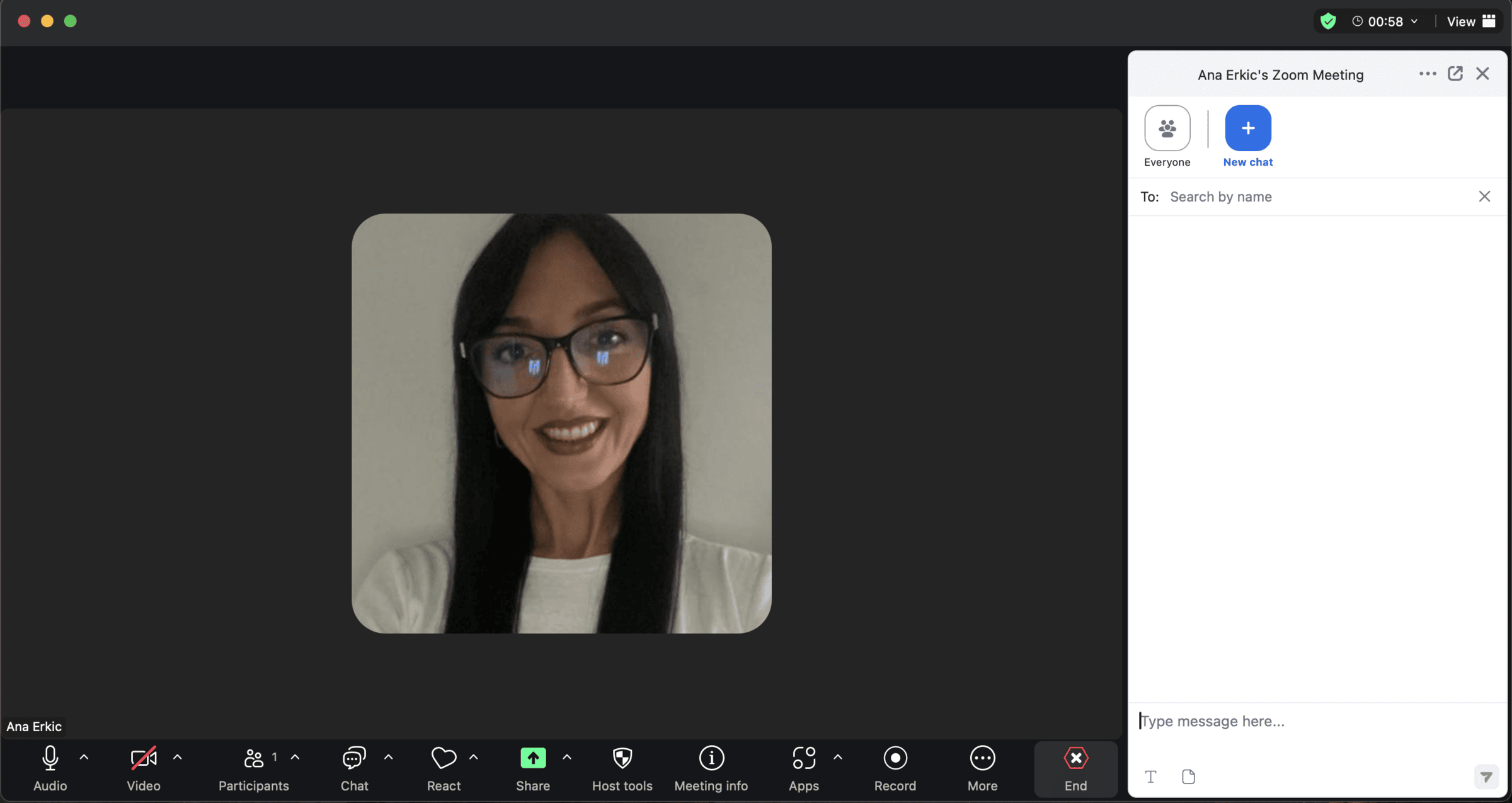 In-call messaging in Zoom