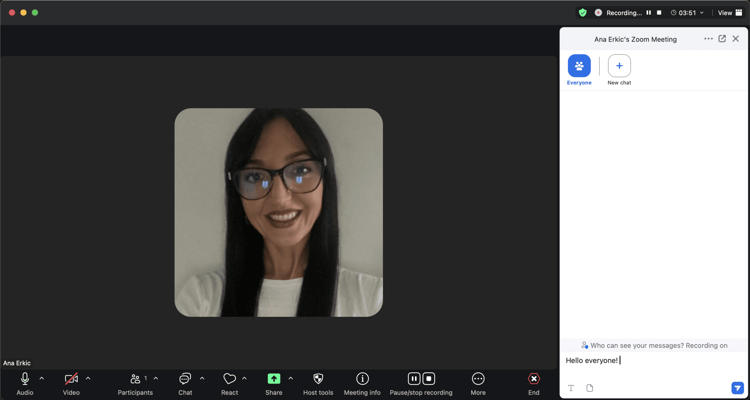 Recording a meeting in Zoom
