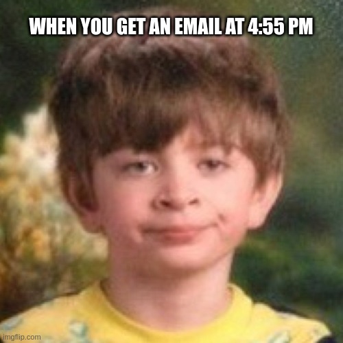 work from home email memes late email