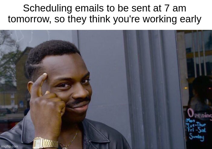 work from home email memes scheduling emails