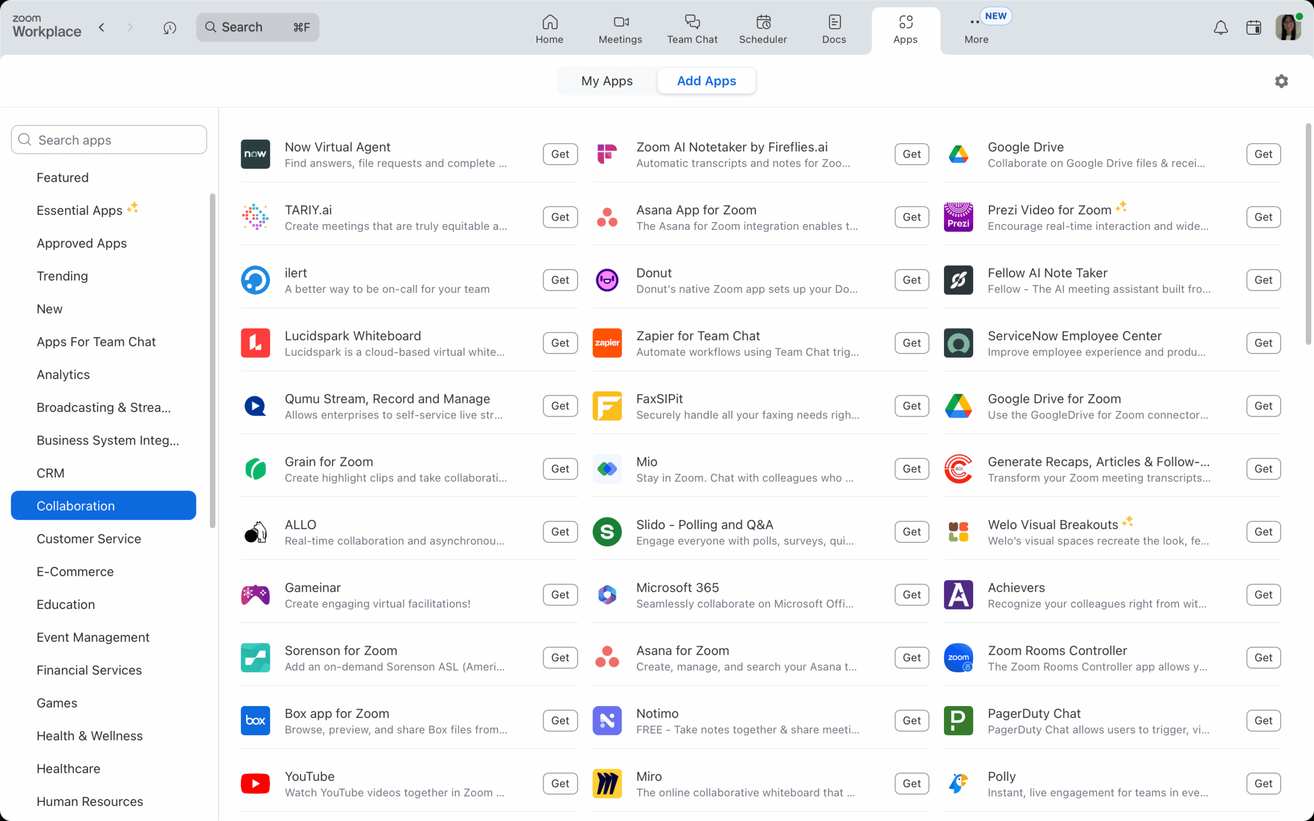 Zoom App Marketplace overview