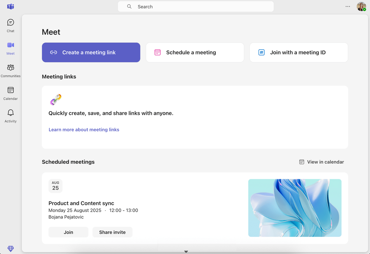 Accessing all features is fairly easy in MS Teams