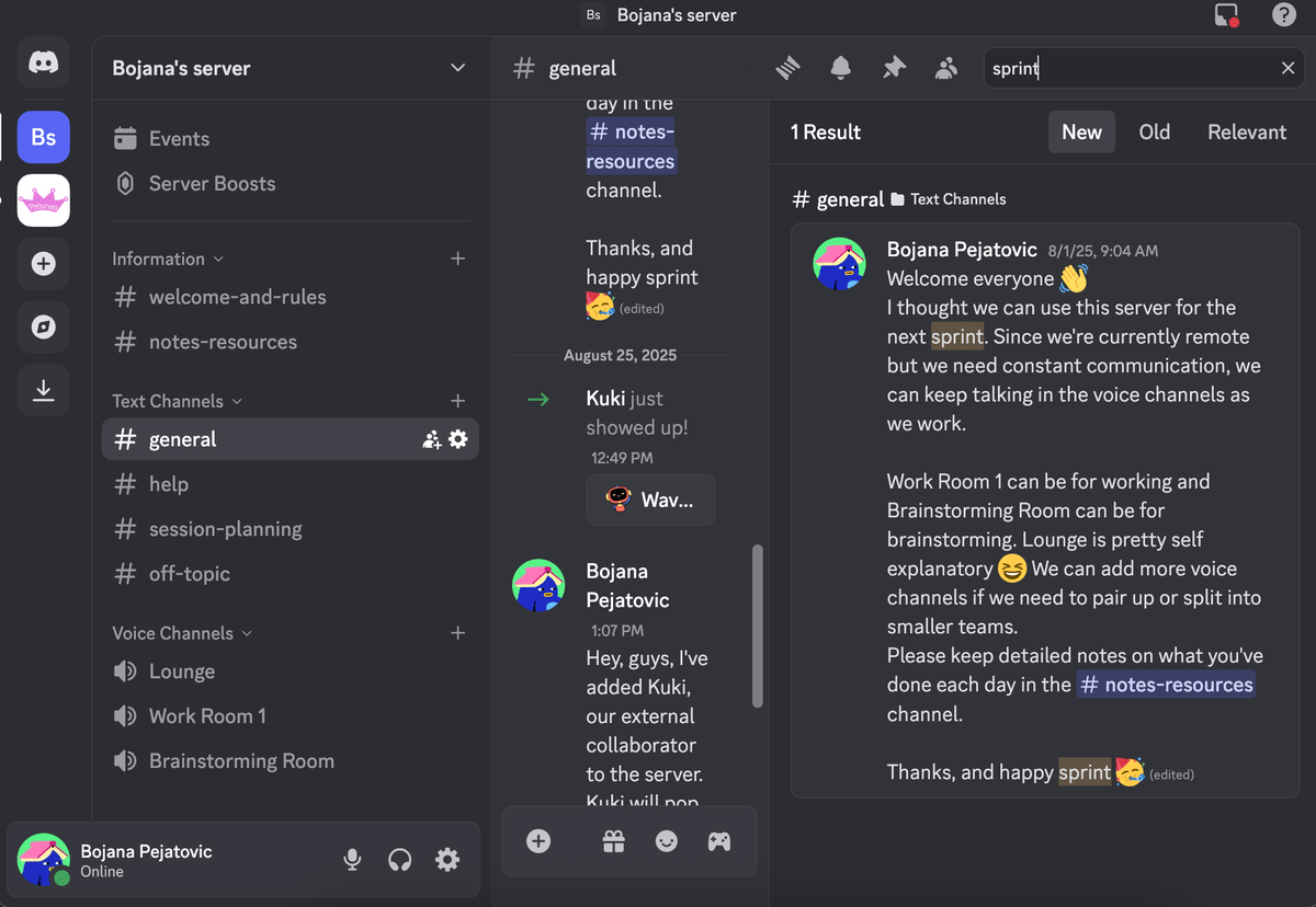 The search feature in Discord works better than expected and isn’t glitchy