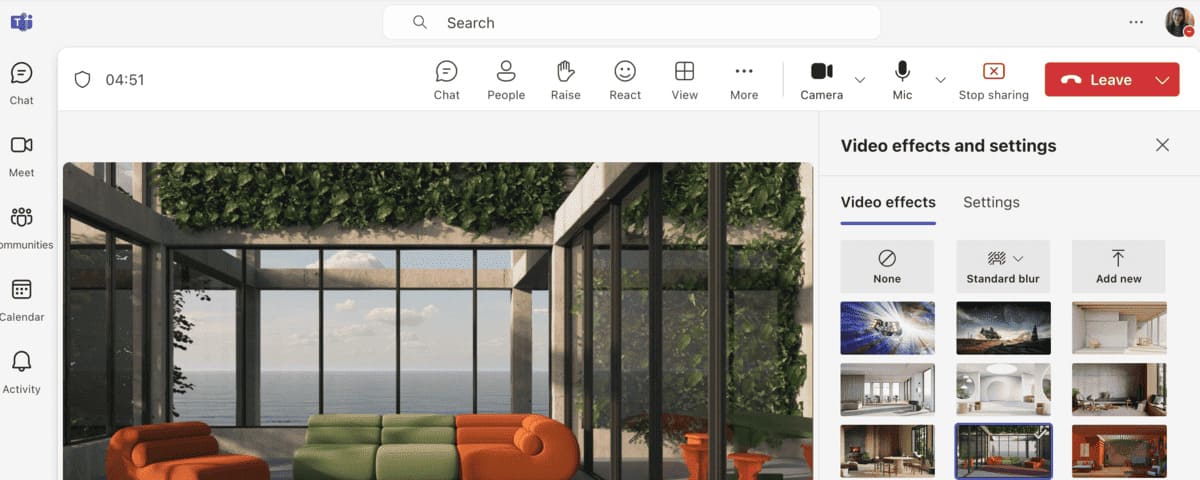 Change your background in Microsoft Teams