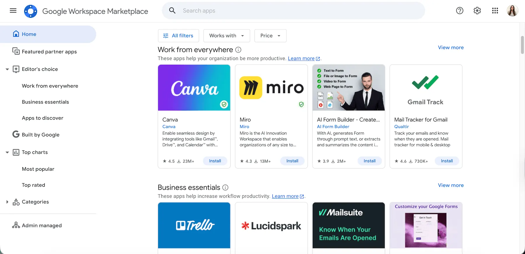Google Workspace Marketplace