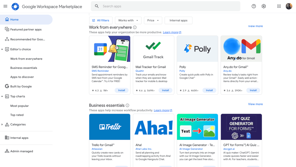 Google Workspace Marketplace