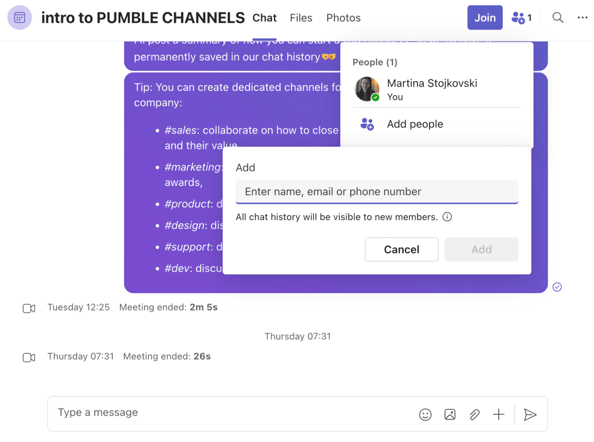 Invite people to MS Teams via their email