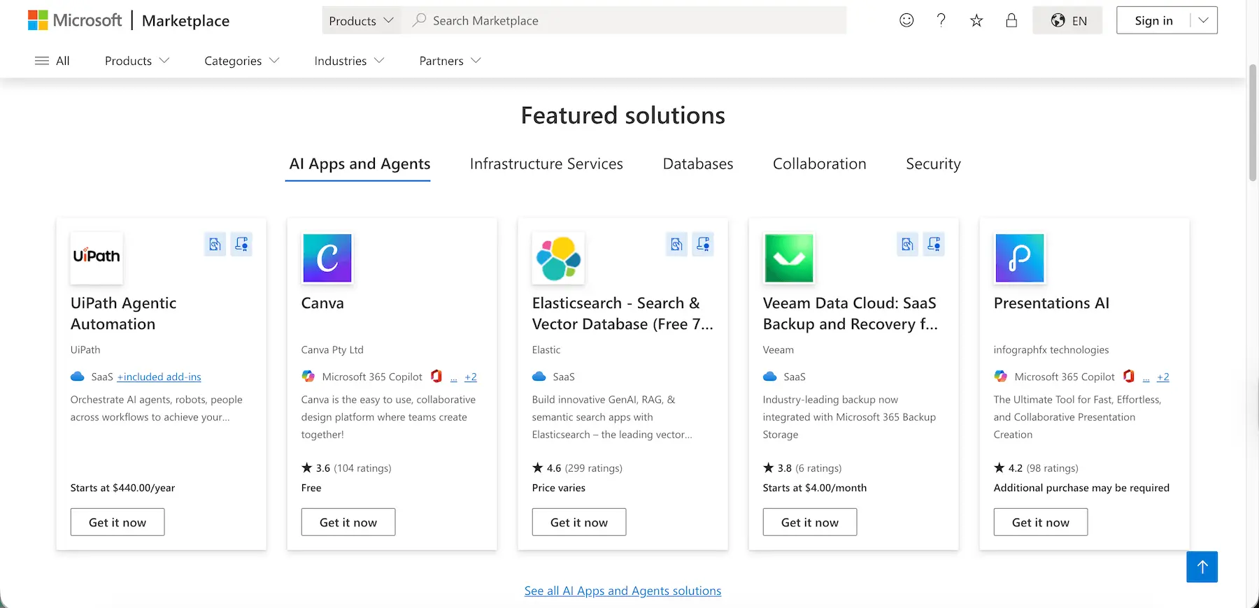 Microsoft Marketplace