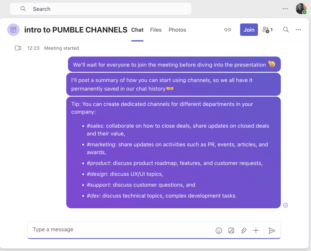 Preserve in-meeting messages as team chats in Microsoft Teams