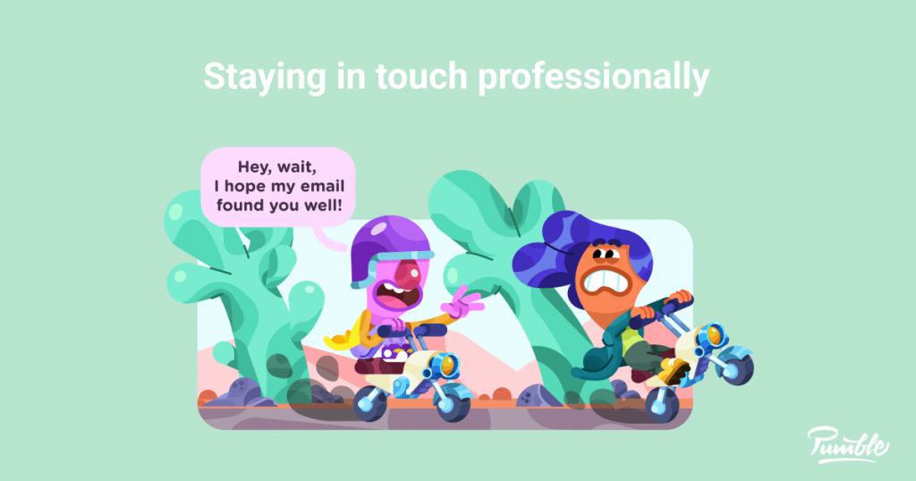 How To Stay In Touch Professionally Pumble Blog