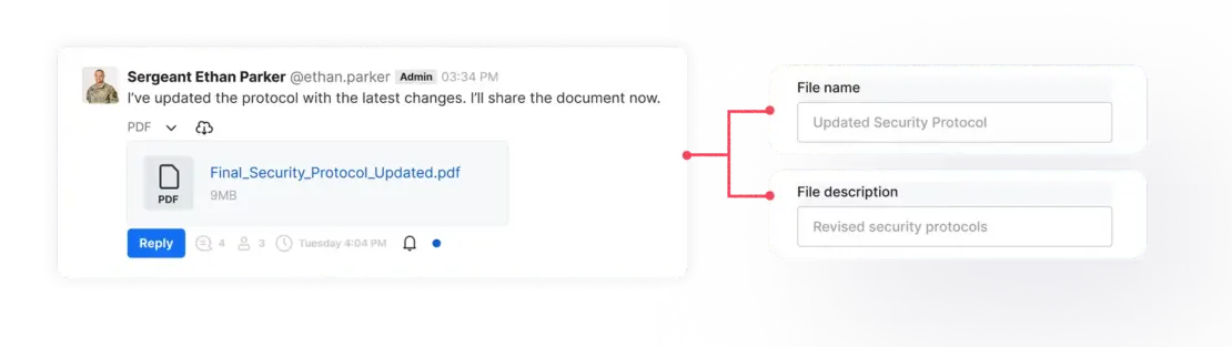 File sharing in Rocket.Chat