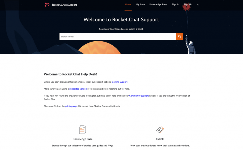 Rocket.Chat Help desk