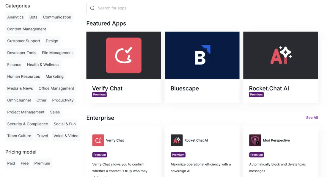 Rocket.Chat integrations