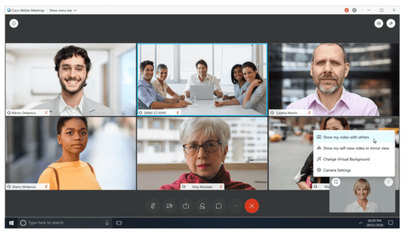 Webex video