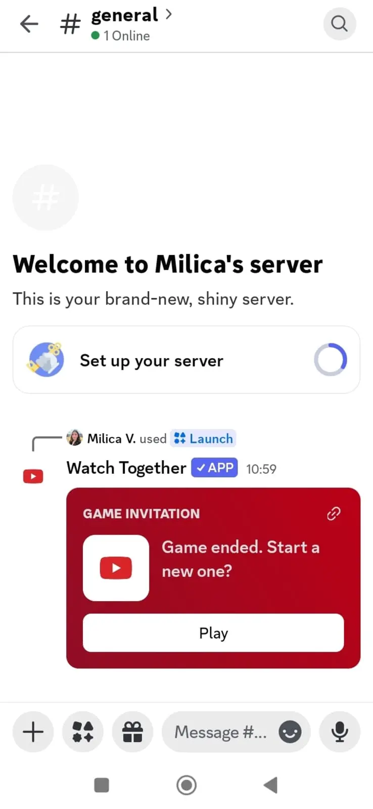Discord’s mobile interface