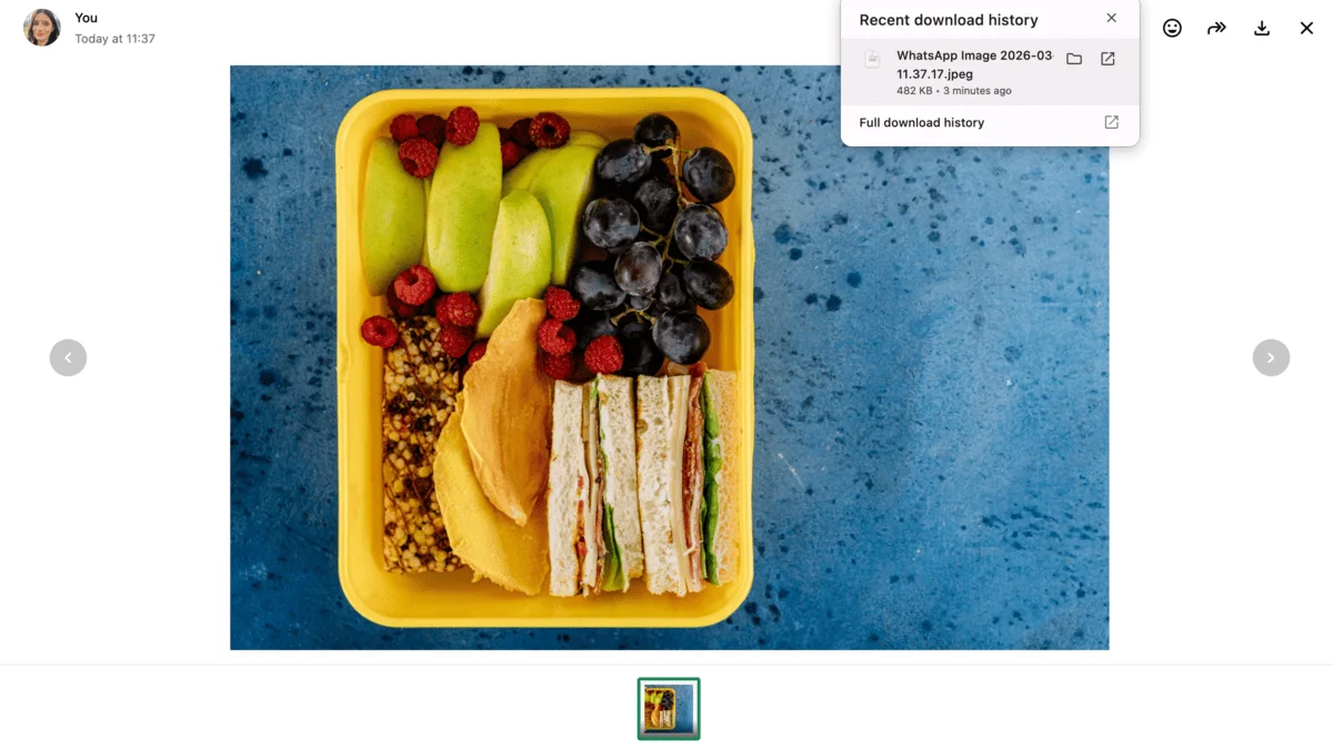 Share files in WhatsApp