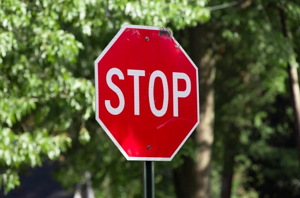 The famous stop sign