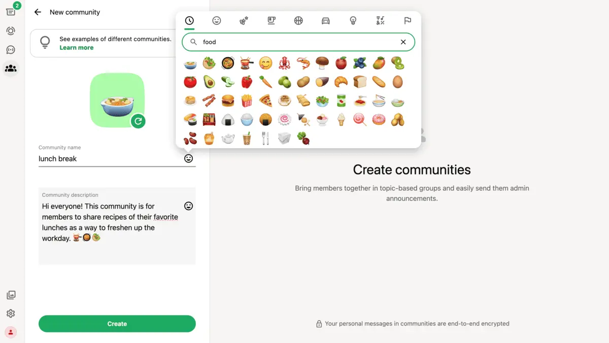 WhatsApp’s web interface